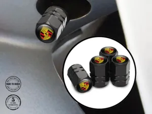 Porsche Ventilkappen für Auto Metallischer Stil